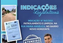 Serviço de patrolamento e limpeza no Novo Horizonte